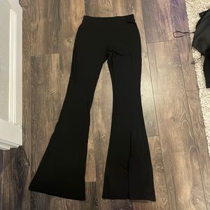 Ribbed flare leggings